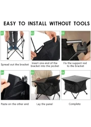 طاولة تخييم قابلة للطي من الألومنيوم طاولة جانبية قابلة للطي وخفيفة الوزن وقابلة للحمل مع حقيبة تخزين للنزهات الخارجية والشاطئ وصيد الأسماك والشواء والمشي لمسافات طويلة والأنشطة في الفناء الخلفي