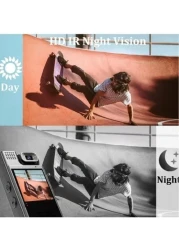 Mini Body Camera 1080P Portable Small Body Worn Cam Wearable Pocket Video Recorder With 180&deg; Rotatable Lens 1.3" LCD Night Vision For Security Guard Law Enforcement