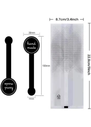 Aiwanto 200Pcs Translucent Cake Cokkie Bags Cookie Cake Chocolate Candy Snack Bags Bakery Packets