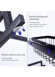 Generic Over The Sink Dish Drying Rack, Drain Shelf Kitchen Organizer Utensils Holder Stainless Steel Space Saver (Sink Size &amp;#X2264, 32 Inch, Black)