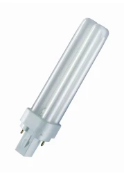 مصباح فلورسنت للديكور المنزلي من Osram Dulux D - 2 PIN تدفق مضيء - أبيض بارد 18 واط ، 4000 كيلو ، 1200 لومن - عبوة من 3