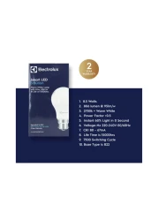 إليكترولوكس B22 ليد لمبة 8.5 واط _أبيض دافئ_