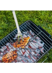 Royalford Hamburger Stove- Rf11677 Portable Charcoal Grill With Large Cooking Surface Perfect For Indoor, Camping, Hiking And Other Outdoor Entertainment Steel Construction Red