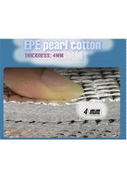 Outdoor moisture-proof mat thickened double-sided aluminum film camping camping beach waterproof picnic mat baby crawling lunch break sleeping mat Thickened moisture-proof pad - 4mm