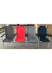 كرسي تخييم قابل للطي كرسي شاطئ عالي الجودة لشرفة الحديقة أو المهرجانات كرسي قابل للطي في الهواء الطلق ككرسي صيد أو كرسي مهرجان (متعدد الألوان)