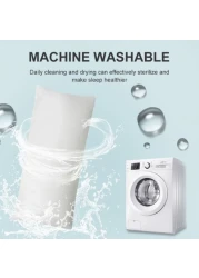 LUNA HOME 1 Piece Long Body Pillow Case, Cow Moo Moo Design. Black and White.