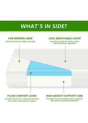 Vital Gel Comfort Foam Mattress For Babies (Toddler Bed - W 70 X L 140 Cm)