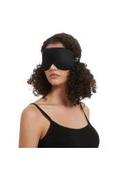 Alaska Bear Sleep Mask Silk Eye Cover with Contoured Padding for PressureFree Comfort Washable Sleeping Eyeshade Black