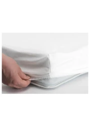 Fitted Sheet For Cot Pack Of 2 White/Pink 60X120cm