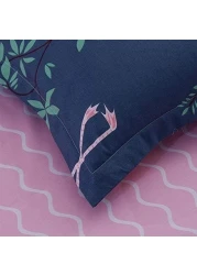 GOLDEN HOME 6-Piece King Size Duvet Cover Set, 1 Duvet Cover + 1 Fitted Sheet + 4 Pillow Cases, Microfibre, Muesli