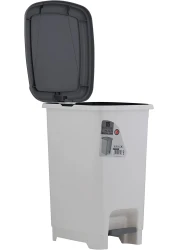 Royalford Slim Pedal Dust Bin, RF10794, 15L Plastic Waste Bin Practical Slim Bin For Bathroom, Kitchen Or Office Foot Pedal Trash Bin For Commercial Purpose, Multicolor