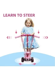 Generic Multifunction Foldable Kids Scooter 3 Wheels Scooter For Kids, Adjustable Handlebars, Light Wheels With Scooters, Gifts 3-8 Years Old