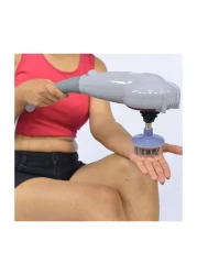 جهاز تدليك كهربائي جديد محمول باليد 7 في 1 للأنسجة العميقة والظهر والجسم ، جهاز تدليك يدوي للعضلات بالإيقاع - جهاز تدليك للعلاج بالاهتزاز وتخفيف آلام الجسم بالكامل