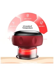 3-in-1 Vacuum Therapy Cupping Therapy Set, Cellulite Massager Machine &amp; Gua Sha Tool, 12-Level Suction &amp; Temperature Control, Smart Cellulite Remover for Pain Relief
