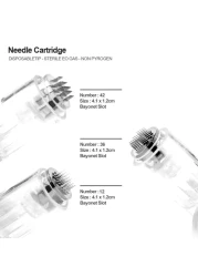 5pcs 36pin Needles Cartridges Replacement for M5 M7 N2 E30 Derma pen