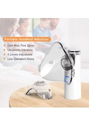 Portable Nebulizer for Adults &amp; Kids &ndash; Handheld Mesh Ultrasonic Inhaler Personal Steam Vaporizer for Asthma, COPD, Breathing Treatments Quiet &amp; Lightweight for Travel