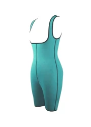 Women's Neoprene Body Shaper Hot Slimming Bodysuit &ndash; Stomach &amp; Thigh Fat Burner, Compression Tummy Control Shapewear, Waist Trimmer Sauna Suit 
