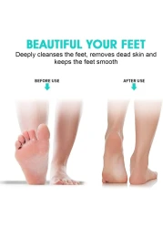 مقشر ومدلك القدمين للاستحمام – سجادة من شعيرات السيليكون المضادة للانزلاق مع أكواب شفط لأرضية الاستحمام وحوض الاستحمام – تنظيف عميق وتقشير