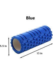ULTIMAX EVA Yoga Foam Roller Floating Point Gym Physio Massage Fitness Equipment Massager for Muscle Multicolor (Blue) - 35cm
