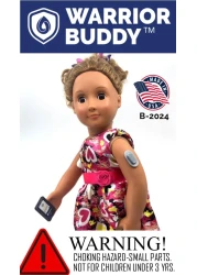 Warrior Buddy Diabetes Accessories compatible with 18 dolls or plush toys Omnipod Plastic