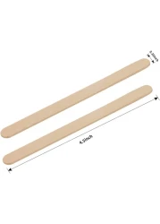 100 Pcs Natural Wooden Food Grade Craft Sticks - Ice Cream Stick - Popsicle - 4.5 inch Length - Suit Crafting, Stirring, Paddle, Waxing, Small Ice Pop Stick for DIY Kids Popcicle