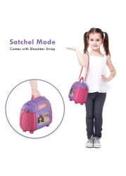 Little Story ROLE PLAY BEAUTICIAN/SALON/BEAUTY PARLOUR TOY SET SATCHEL (21Pcs) - Purple, 3-IN-1 Mode