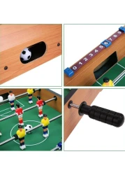 Yeasha,Wooden Mid-Sized Football Table Soccer Game With 4 Rods Toys For All Age.