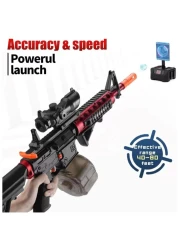 Gel Blaster Toy Gun Electric &ndash; Long Range Shooting with Scope &amp; 20,000 Gel Balls, Automatic Blaster with Tactical Attachments for Kids &amp; Adults &ndash; Outdoor Fun