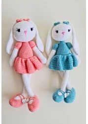 Eco-Friendly Handmade Crochet Doll: 100% Cotton Amigurumi Plush, a Cherished Treasure for Kids, Collectors, and Nursery Adornment