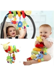 Crib Bed Stroller Car Seat BarBaby Stroller Toy Activity Spiral Hanging Toy