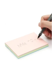 Aiwanto 2Pack Memo Paper Sticky Notes Memo Pad Set For School, Office & Home (100 Sheets Per Pack)