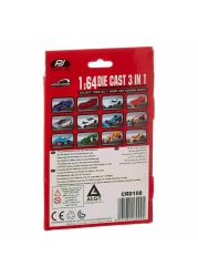 باور جوي فروم فايبر مجموعة ألعاب سيارات مصبوبة CRD108 - متعدد الألوان