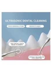 قشارة الأسنان بالموجات فوق الصوتية للكلاب مع 5 أوضاع ومصباح LED ، فرشاة أسنان للكلاب لإزالة بقع التفاضل والتكامل ، مجموعة تنظيف أسنان الكلب لإزالة البلاك والجير ، مجموعة تنظيف أسنان الكلب المقاومة للم