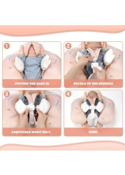 Swimbobo-Baby Swimming Float W/Sun Protection Canopy-Unicorn