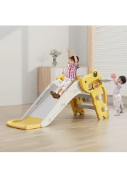 Fashion Kids Colorful Plastic Slide Dinosaur Animal Foldable Slide Toys For Baby