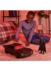 DC Comics BATMAN, Batmobile with 30-cm Figure, The Movie Collectible, Kids&rsquo; Toys for Boys and Girls Aged 4 and up
