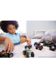 مجموعة سيارات Monster Trucks بمقياس 1:64 من Hot Wheels المصنوعة من قوالب مصبوبة بعجلات عملاقة
