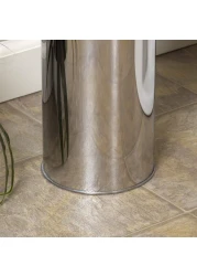 Zenna Home Toilet Paper Storage Holder with Lid Rust Resistant Stainless Steel Enclosed Toilet Paper Holder Holds 3 Rolls Modern Toilet Paper Storage and Tissue Holder Tp Holder for Bathroom