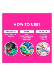 فانيش أوكسي أكشن مزيل بقع الأقمشة الوردي 1 كغ + 500 غرام