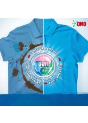OMO 3in1 Laundry Capsules Eucalyptus Stain Removal Detergent 15 Pods