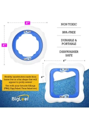 Uncrustable Sandwich Cutter and Sealer PBJ Sandwich Cutter for Kids Lunch Make Freeze DIY Pocket Minis Homemade Uncrustables Sandwich Maker Crustless Bread Sandwich Sealer Decruster 2 Pack