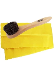 JobSite Genuine Horsehair Dauber Applicator Brush Shoe Shine Polish Cloth