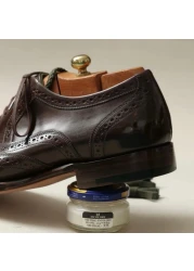 SAPHIR Creme Surfine Pommadier Shoe Polish Beeswax Cream for Leather Products Navy Blue