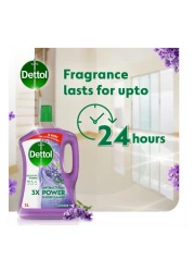 Dettol 3x Power Antibacterial Floor Cleaner Lavender 3L