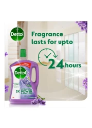 ديتول 3X منظف أرضيات قوي مضاد للبكتيريا برائحة الخزامى 3 لتر + 1.8 لتر