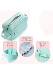 Mr Pen Large Capacity Pencil Case Mint Green Pencil Pouch Pencil Bag Pen Case Pen Pouch Pen Bag Pencil Pouches Pencil Bags Green Pencil Case School Pencil Case College Pencil Case
