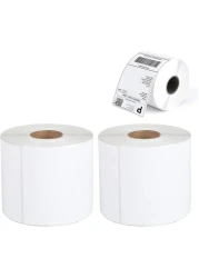 [2 Rolls, 700 Labels] 4"x6" Direct Thermal Shipping Label Compatible with Zebra Printers, Blank Shipping Labels for Amazon FBA,UPS, USPS, Fedex, DHL, Endicia, eBay (2 Roll - 700 Labels)
