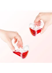 Yesocea [100 Pack] 5.5 Oz. Clear Plastic Disposable Portion Cups With Lids Sampling Cups, Portion Control Cups, Slime Container