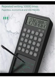 12 Digit LCD Display Desk Calculator with notepad, Mute Portable Desktop Calculator,Basic Calculator for Office Business and Home