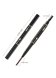 Eyebrow Pencil 2 Packs Waterproof SmudgeProof Brow Pencil with Brow Brush Automatic Eye Brow Makeup Kit Light Brown1